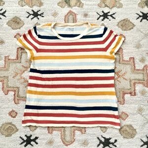 Madewell stripe Tshirt small